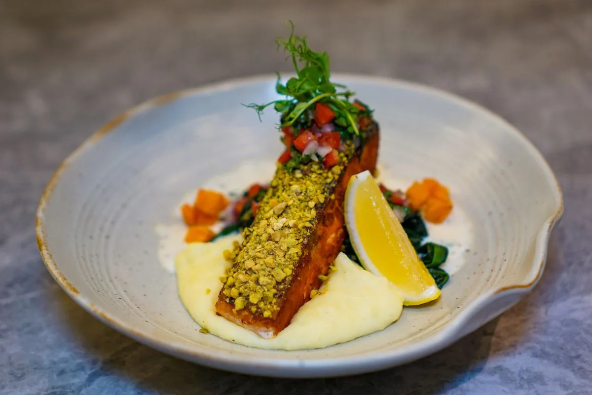 Pistachio Crusted Salmon